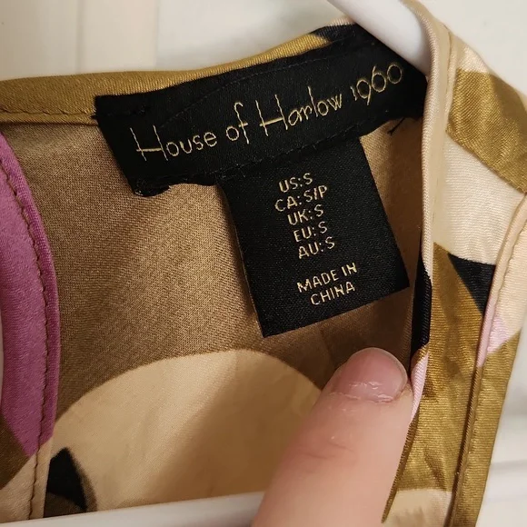 House Of Harlow 1960 Colorful Geometric Maxi Size Small - Picture 5 of 6